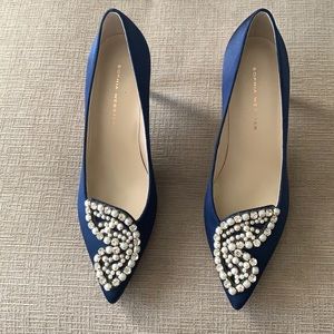 NWT Sophia Webster Bibi Butterfly Satin Pumps